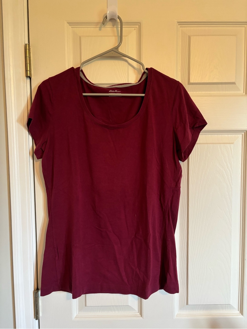 Eddie Bauer Scoop Neck Tee - Wine